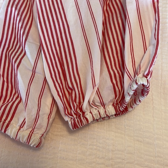 Off The Shoulder Striped Blouse - Picture 7 of 9